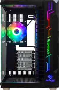 PERFORMAX Warmech 6x RGB Siyah Temp. Cam (Psu Yok) ATX Kasa - 1